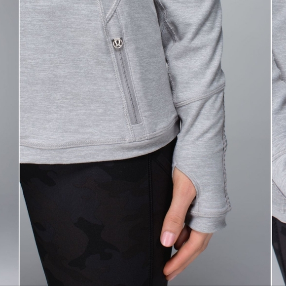 Lululemon Love some Run Long sleeve Heathered light grey 12 - Picture 3 of 13